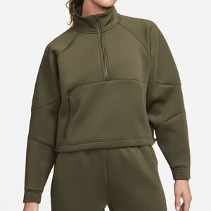 NIKE Prima cropped Dri-FIT half-zip sweatshirt